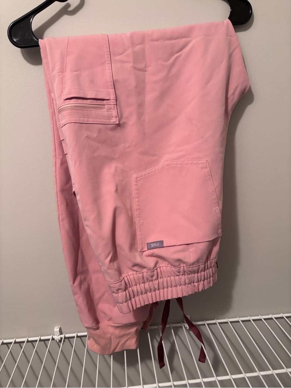 FIGS Pink Sand High Waisted Uman Joggers